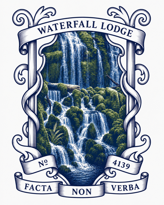 Waterfall Lodge crest